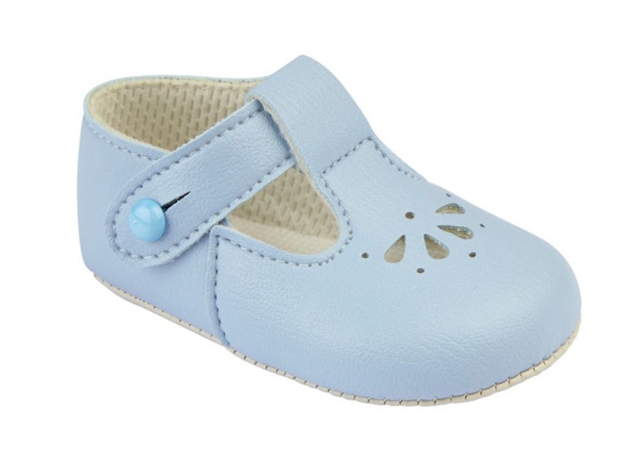 Clothing Baypods Shoes & Booties | Boys Fan T-Bar Pram Shoe