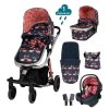 Prams & Pushchairs Cosatto | Cosatto Giggle Trail 3 In 1 I-Size Accessories Bundle - Pretty Flaming