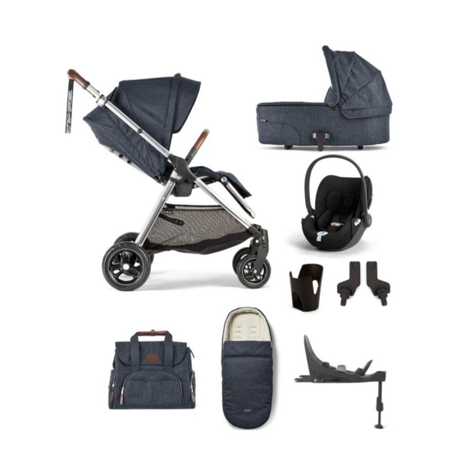 Prams & Pushchairs Millie & Ralph | Mamas & Papas Flip Xt - 8 Pc Complete Travel Bundle With Cloud T & Ba