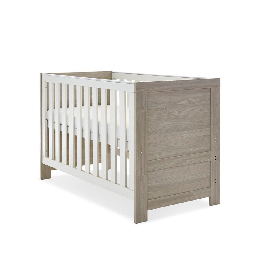 Nursery & Home Obaby Cots & Cotbeds | Obaby Nika Mini Cot Bed - Grey Wash & White