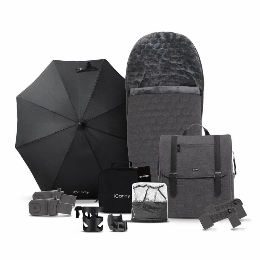 Prams & Pushchairs iCandy | Icandy Core Complete Bundle With Cocoon Car Seat - Dark Grey