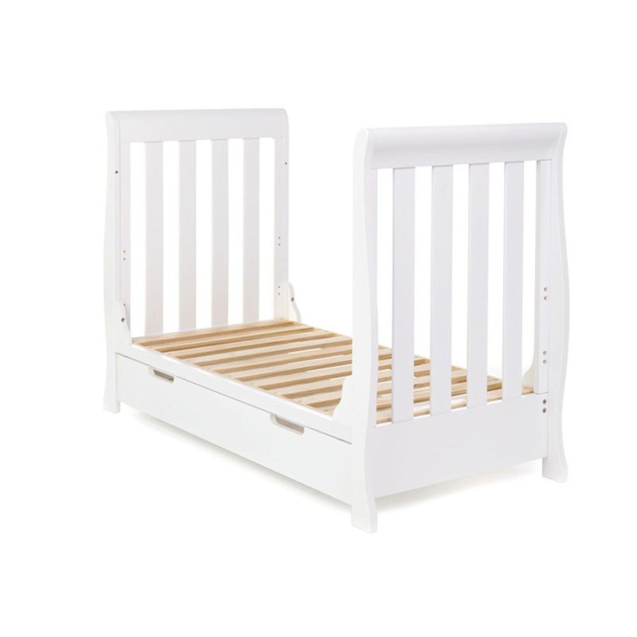 Nursery & Home Obaby Cots & Cotbeds | Obaby Stamford Mini Cot Bed - White