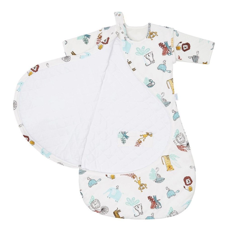 Nursery & Home Purflo Bedding & Sleepwear | Purflo Removable Sleeves 2.5 Tog Sleeping Bag - Garden Zoo