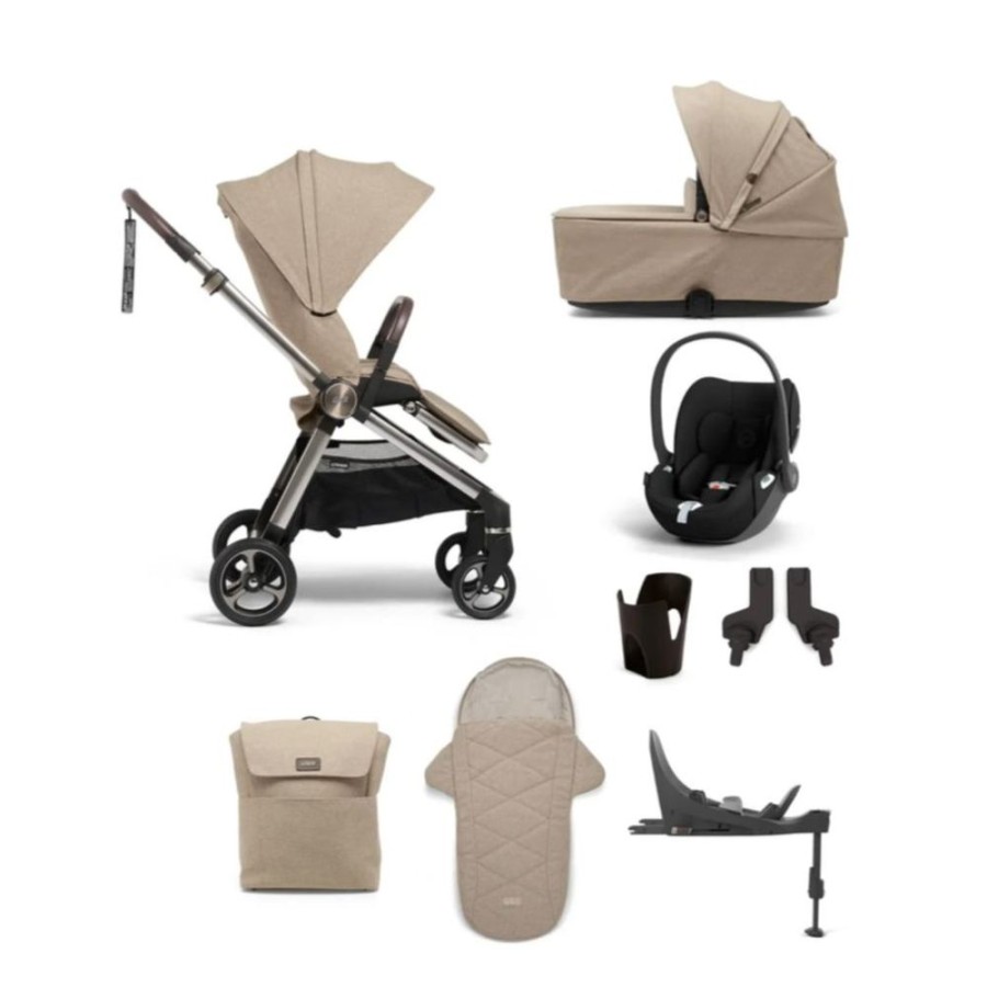 Prams & Pushchairs Millie & Ralph | Mamas & Papas Strada 8 Pc Complete Travel Bundle With Cybex Cloud T Ca