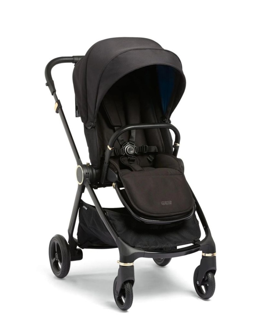 Prams & Pushchairs Millie & Ralph | Mamas & Papas Strada Pushchair 4 Pc Starter Bundle - Black Diamond