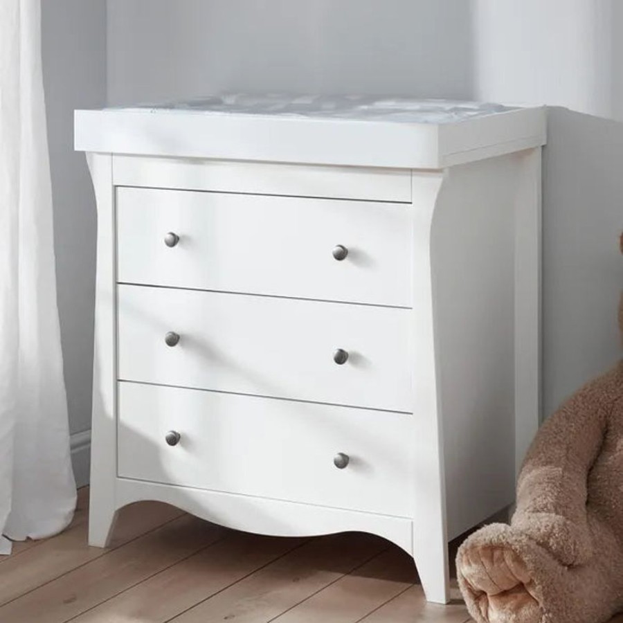 Clothing CuddleCo Dresses | Cuddleco Clara 3 Drawer Dresser & Changer - White