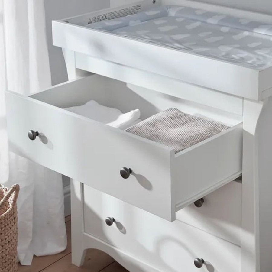 Clothing CuddleCo Dresses | Cuddleco Clara 3 Drawer Dresser & Changer - White