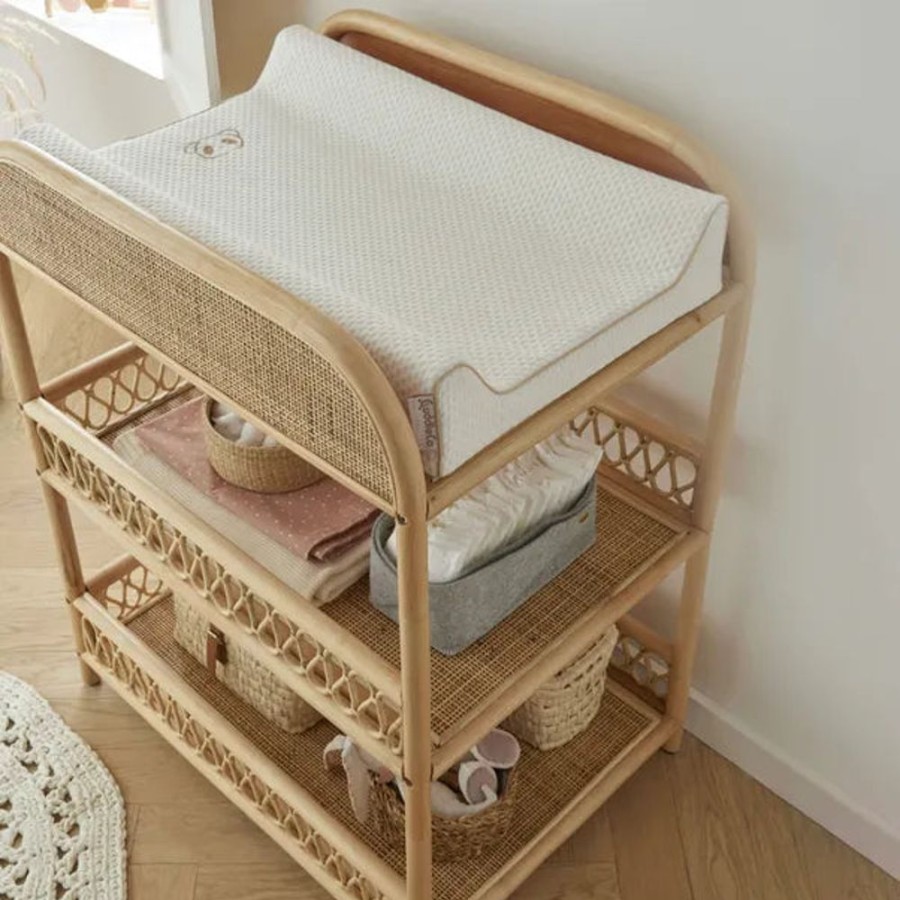 Nursery & Home CuddleCo Dressers | Cuddleco Aria Rattan Changing Table - Natural