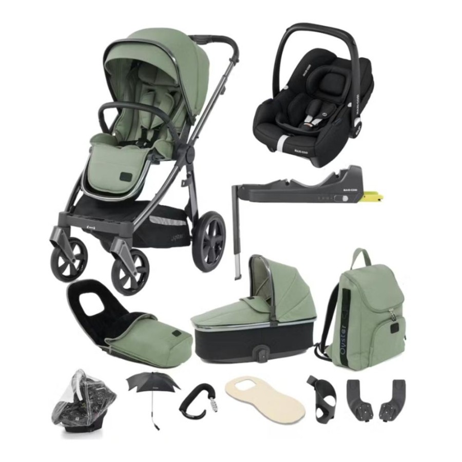 Prams & Pushchairs BabyStyle | Oyster 3 Ultimate 12 Pc Travel System Bundle With Maxi-Cosi Cabriofix