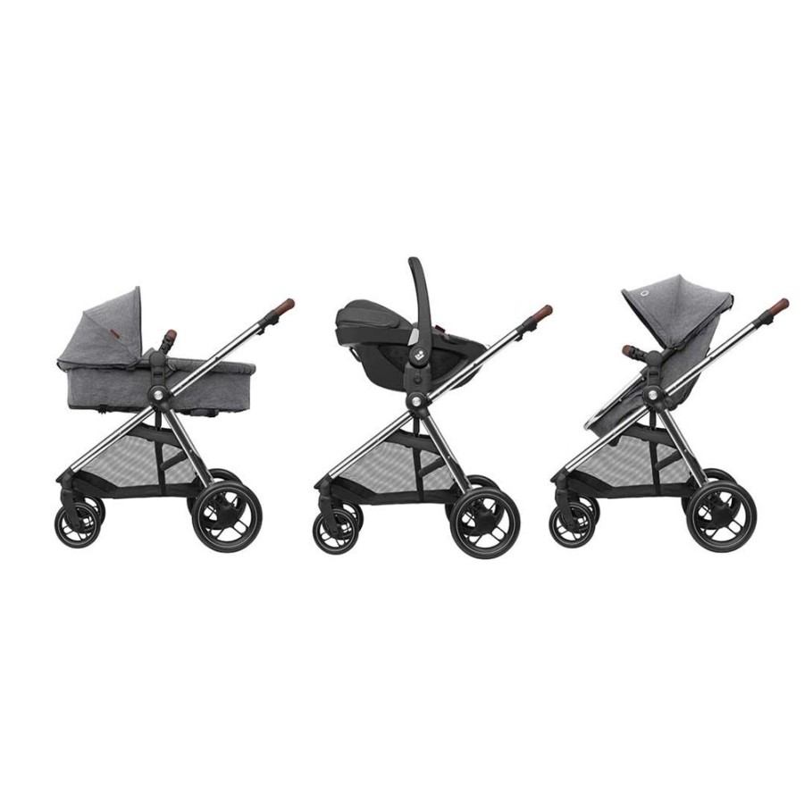 Prams & Pushchairs Millie & Ralph | Maxi-Cosi Zelia Luxe 2-In-1 Pushchair - Twillic Grey