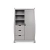 Nursery & Home Obaby Wardrobes | Obaby Stamford Sleigh Double Wardrobe - Warm Grey