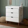 Nursery & Home Obaby Dressers | Obaby Maya Changing Unit Drawers - White Natural