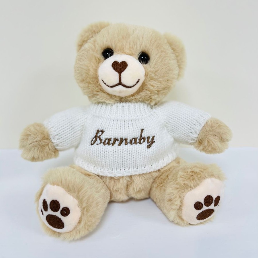 Personalised Millie & Ralph | Brown Bear With Personalised Embroidered Jumper