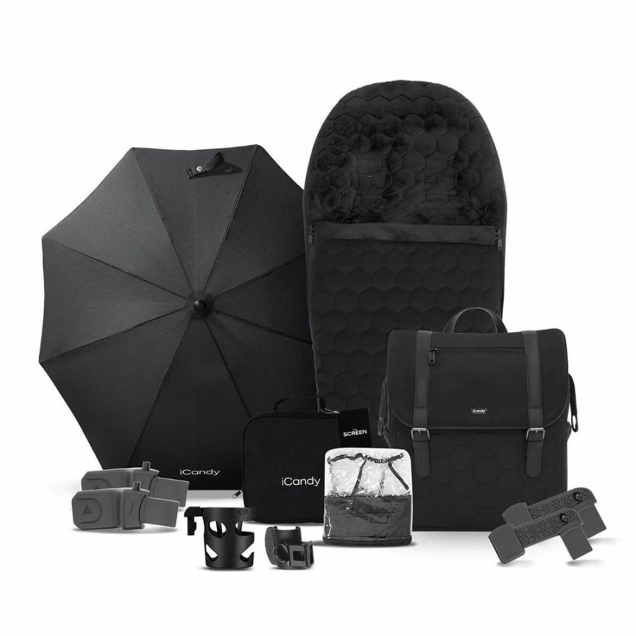 Prams & Pushchairs iCandy | Icandy Core Complete Bundle With Cloud T & Base - Black