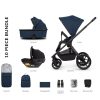 Prams & Pushchairs Venicci | Venicci Tinum Edge 3 In 1 Travel System Bundle - Ocean