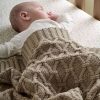 Nursery & Home Millie & Ralph Blankets | Mamas & Papas Welcome To The World Seedling Knitted Blanket - Diamond