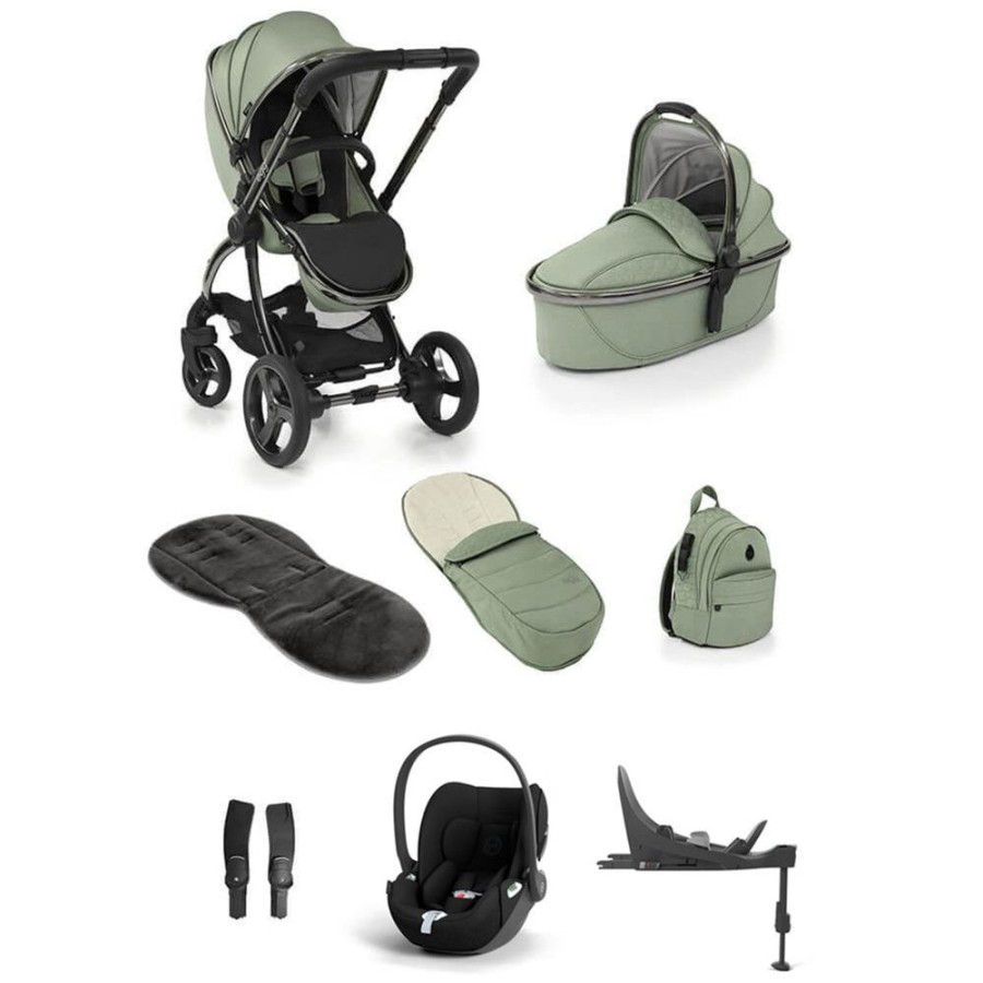 Prams & Pushchairs Egg2 | Egg 2 Luxury Travel Bundle With Cloud T I-Size - Seagrass