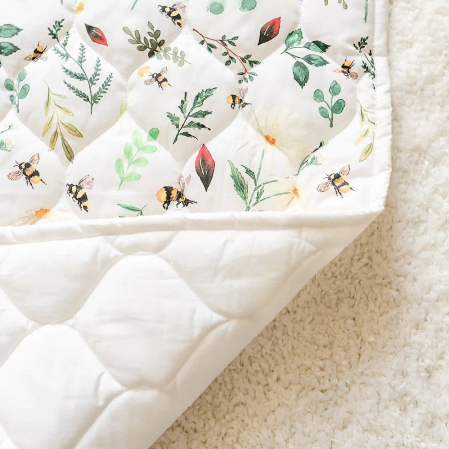 Nursery & Home Gilded Bird Baby Playtime | Gilded Bird Wild Bee Quilted Playmat