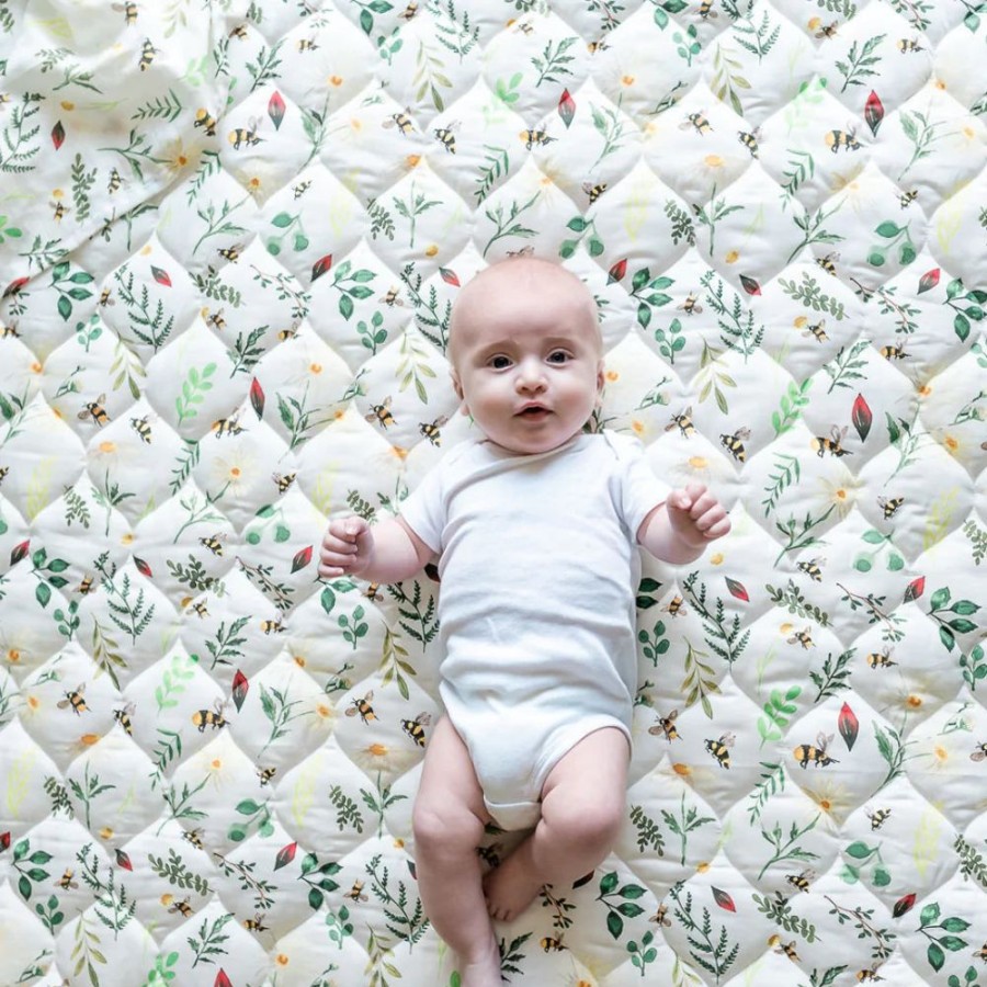 Nursery & Home Gilded Bird Baby Playtime | Gilded Bird Wild Bee Quilted Playmat