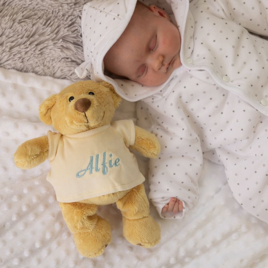 Nursery & Home Millie & Ralph Soft Toys | Personalised Mumbles Honey Bear In T Shirt