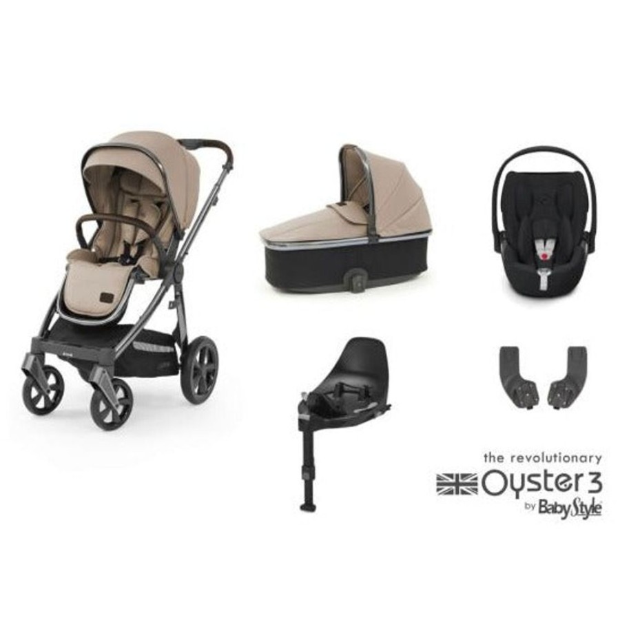 Prams & Pushchairs BabyStyle | Oyster 3 Essential 5 Pc Travel System Bundle With Cloud T Car Seat - B