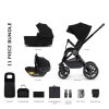 Prams & Pushchairs Venicci | Venicci Upline 3-In-1 Travel System Bundle - All Black