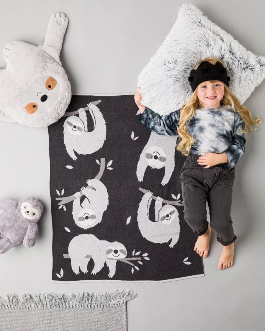 Nursery & Home Bizzi Growin Gifts | Slothtastic Sloth Knitted Blanket