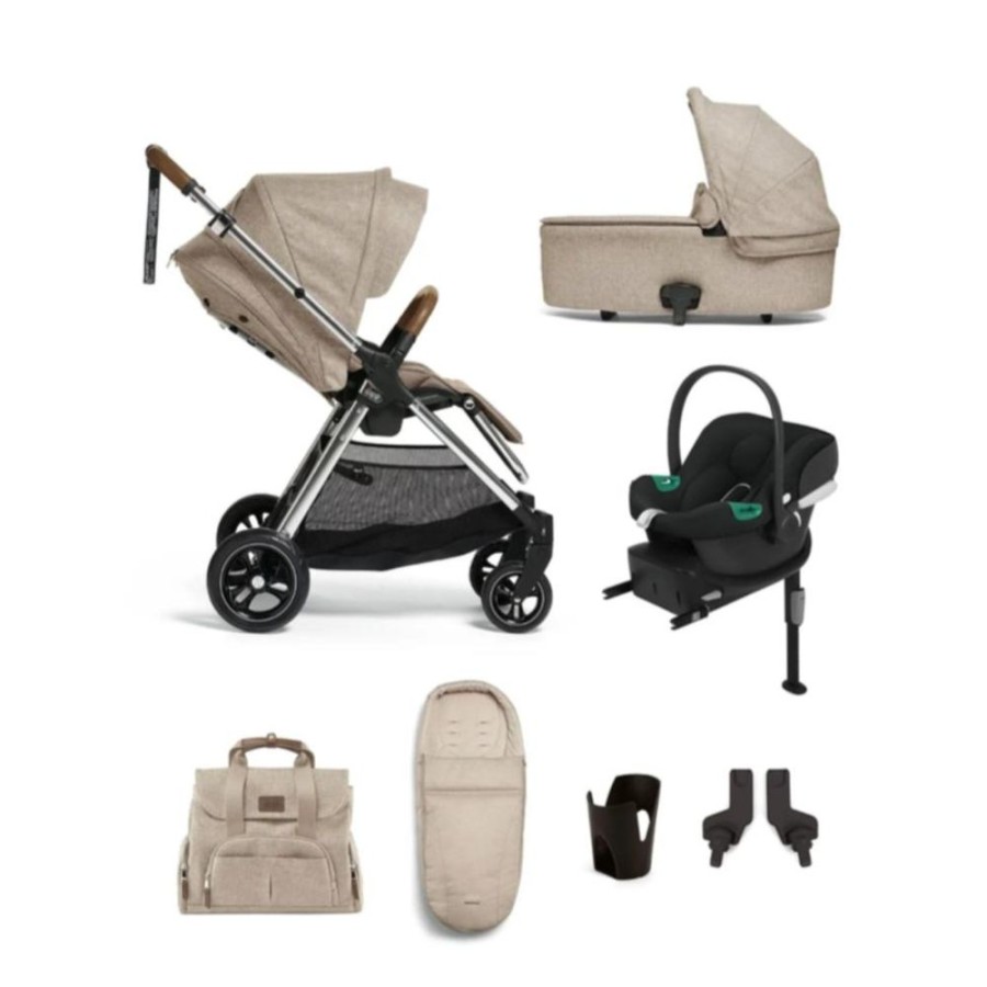 Prams & Pushchairs Millie & Ralph | Mamas & Papas Flip Xt - 7 Pc Complete Travel Bundle With Aton B2 - Bi