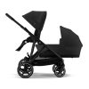 Prams & Pushchairs Cybex | Cybex Gazelle S Black Double - Moon Black