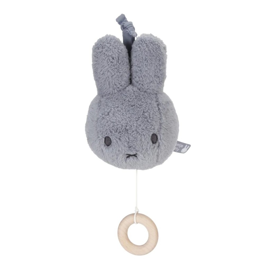 Nursery & Home Little Dutch Soft Toys | Little Dutch X Miffy Music Box Fluffy Blue