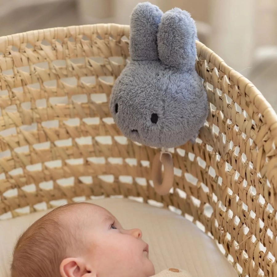 Nursery & Home Little Dutch Soft Toys | Little Dutch X Miffy Music Box Fluffy Blue