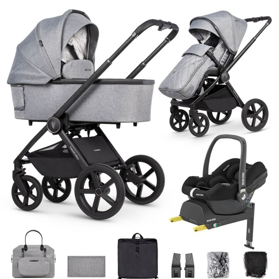 Prams & Pushchairs Venicci | Venicci Upline 3-In-1 Travel System Bundle With Maxi-Cosi Cabriofix I-