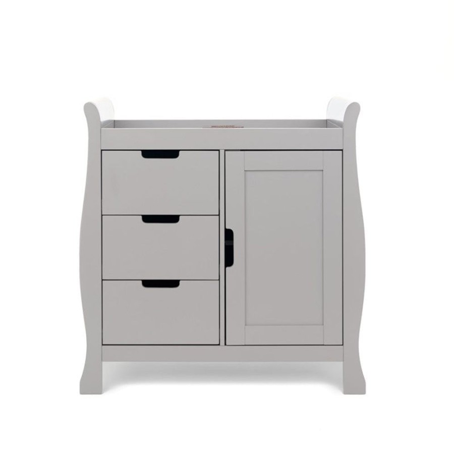 Nursery & Home Obaby Dressers | Obaby Stamford Sleigh Closed Drawers - Warm Grey