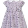 Clothing Sarah Louise Outfits | Lilac Ditsy Floral Cap Sleeve Dress