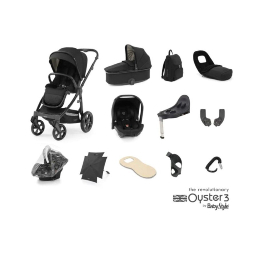 Prams & Pushchairs BabyStyle | Oyster 3 Ultimate 12 Pc Travel System Bundle - Pixel