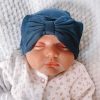 Clothing Millie & Ralph Hats | Navy Turban Hat With Bow