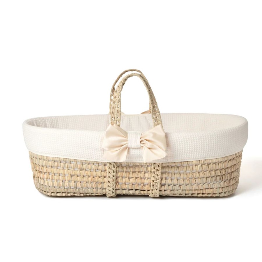 Nursery & Home Clair De Lune Nursery Decor | Clair De Lune 80Th Anniversary Chelsea Palm Moses Basket - Cream