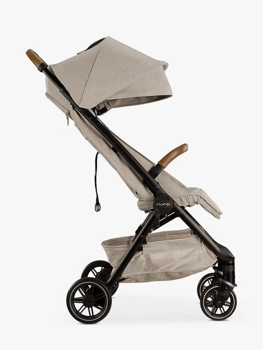 Prams & Pushchairs Nuna | Nuna Trvl Compact Stroller With Raincover & Travel Bag - Hazelwood