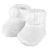 Clothing Millie & Ralph Shoes & Booties | White Baby Booties With Pom Poms | Millie & Ralph