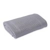 Nursery & Home Millie & Ralph Bedding & Sleepwear | Grey Soft Cotton Cellular Pram Blanket