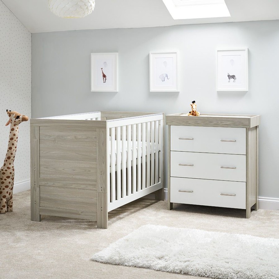 Nursery & Home Obaby 2 Piece Sets | Obaby Nika 2Pc Nursery Furniture - Grey Wash & White