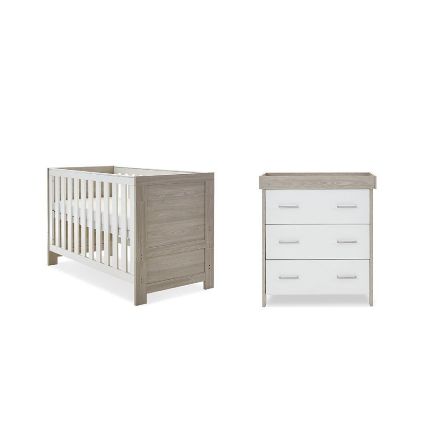 Nursery & Home Obaby 2 Piece Sets | Obaby Nika 2Pc Nursery Furniture - Grey Wash & White