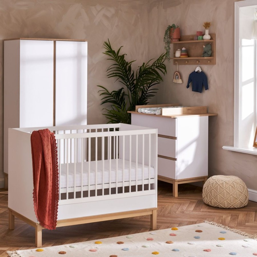 Nursery & Home Obaby 3 Piece Sets | Obaby Astrid Mini 3 Piece Room Set White | Obaby Astrid | Millie & Ralph