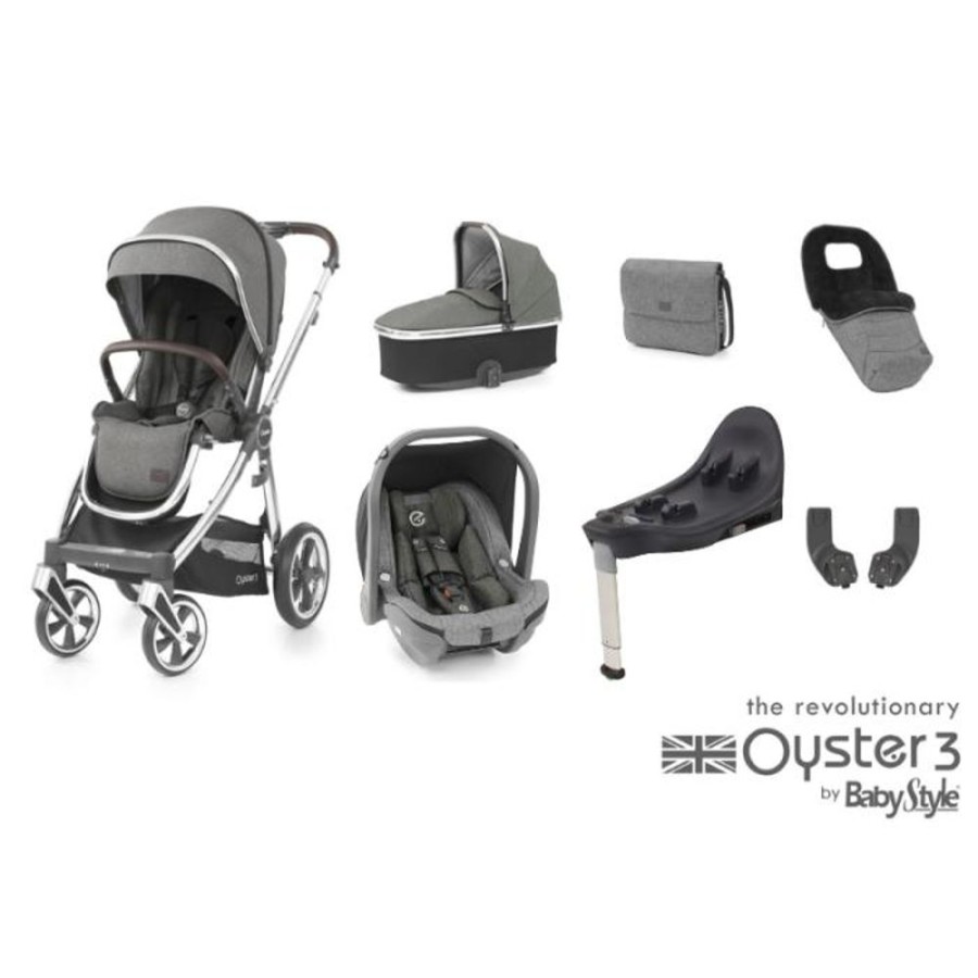 Prams & Pushchairs BabyStyle | Oyster 3 Luxury 7 Pc Travel System Bundle - Orion