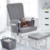 Nursery & Home Obaby Nursing Chairs | Obaby Deluxe Reclining Glider Chair & Stool - Grey