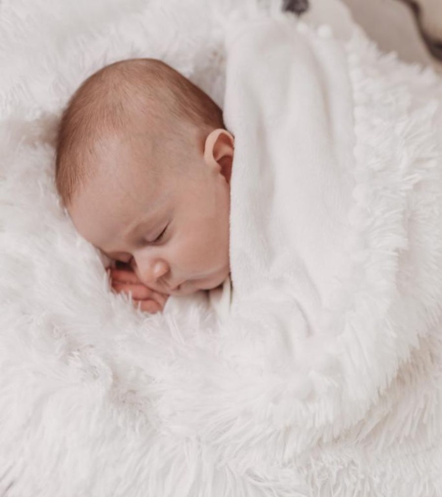 Nursery & Home Bizzi Growin Blankets | Koochicoo Blanket - White | Luxurious | Millie & Ralph