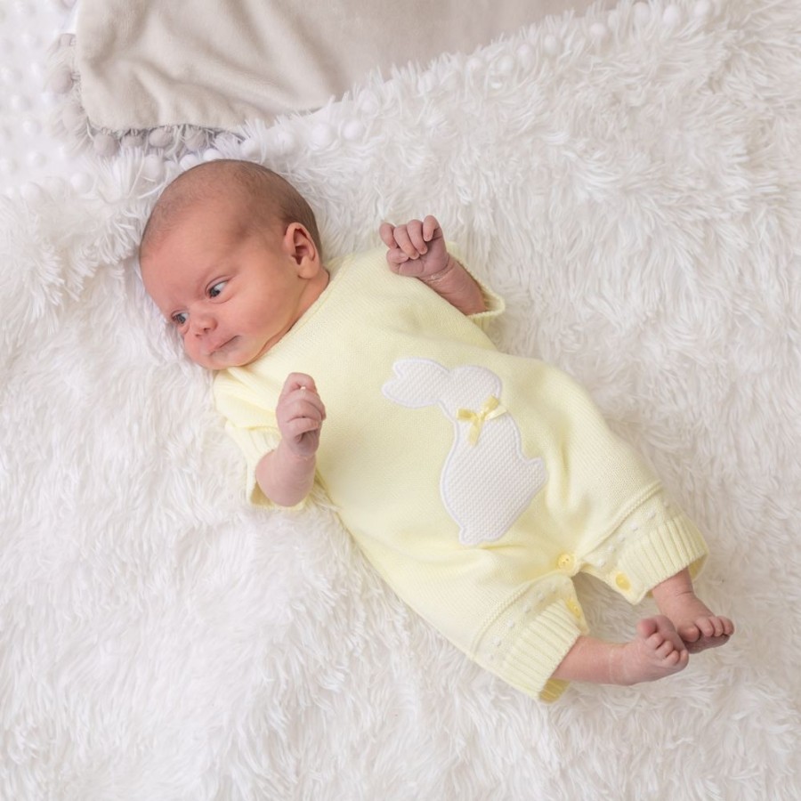 Clothing Dandelion Knitwear | Pink Triple Hearts | Cotton Sleepsuit | Millie & Ralph