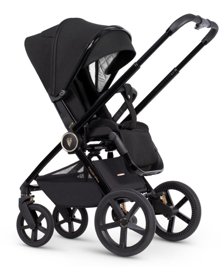 Prams & Pushchairs Venicci | Venicci Upline 2-In-1 Pram Package - All Black