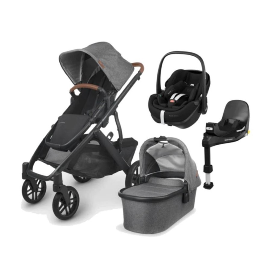 Prams & Pushchairs UPPAbaby | Uppababy Vista V2 Travel System With Maxi-Cosi Pebble 360 Pro - Greyso