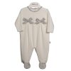 Clothing Millie & Ralph Sleepsuits | Village Bow Velour All In One